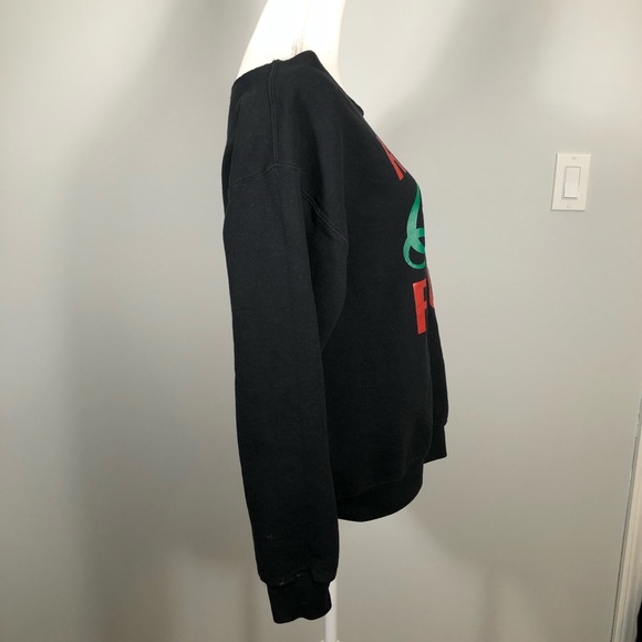 "Resting Grinch Face" Off Shoulder Sweatshirt - Picture 5 of 7